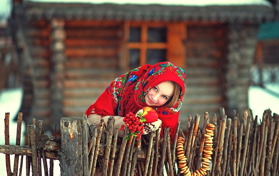 Sexy girl Women in Slavic costumes in Pohang