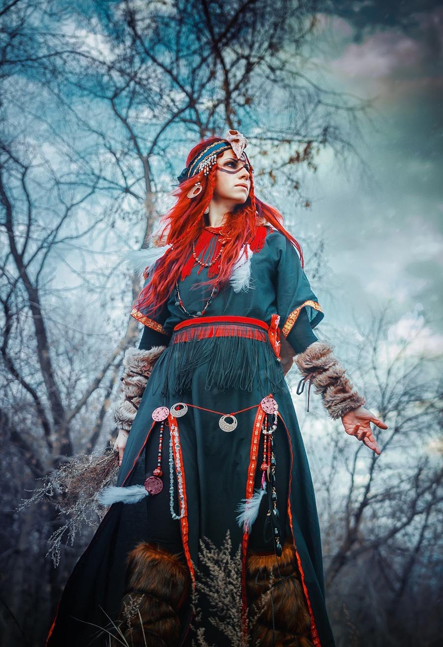 Girls in Slavic costumes underwear in Pohang