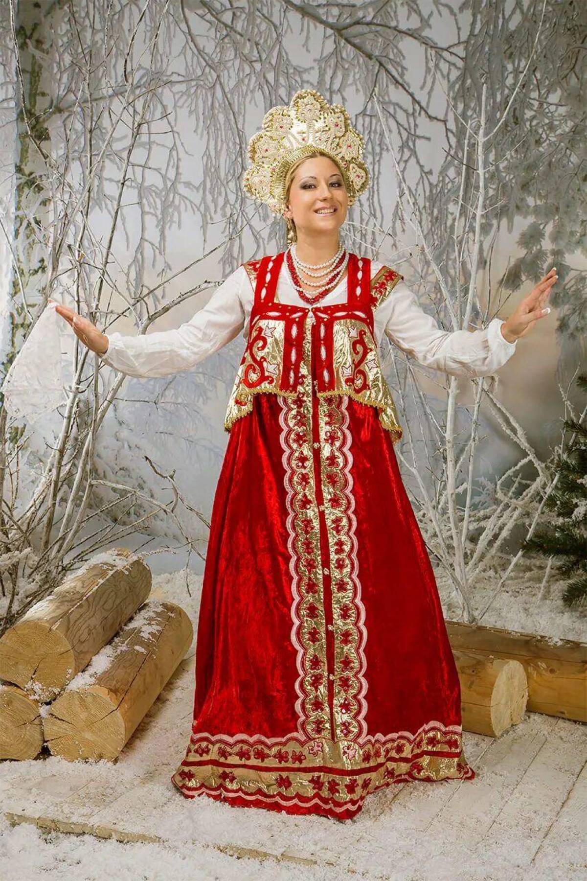 Girls in Slavic costumes in Pohang