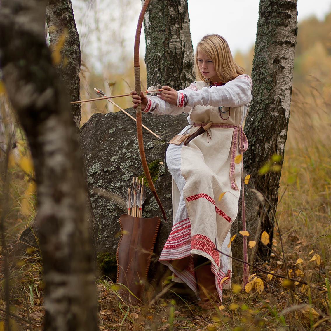 Sexy photo Girls in Slavic costumes in Pohang